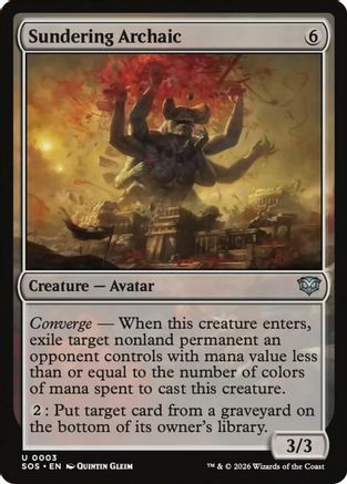 Sundering Archaic (SOS-003) (Foil)