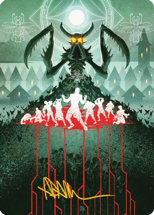 Feed the Swarm Art Card (Gold-Stamped Signature) (ASSOS-044)