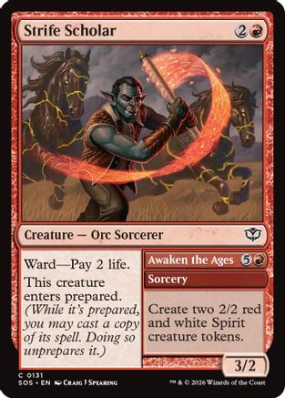 Strife Scholar (SOS-131) (Foil)