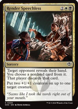 Render Speechless (SOS-220) (Foil)
