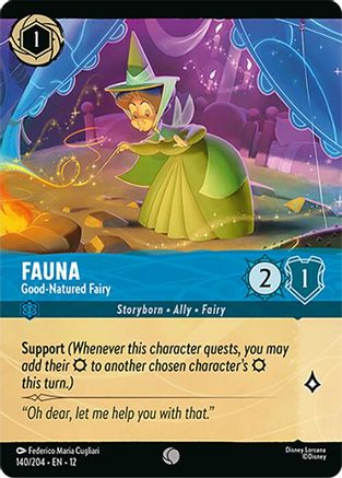 Fauna - Good-Natured Fairy (Foil) (12-140) (Cold Foil)