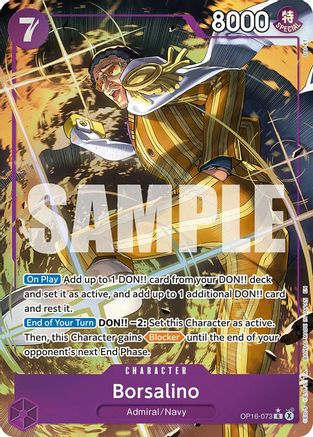 Borsalino (Alternate Art) (OP16-073) (Foil)