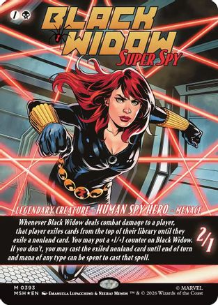 Black Widow, Super Spy (Borderless) (0393) (MSH-393)