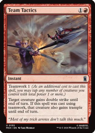 Team Tactics (MSH-155) (Foil)