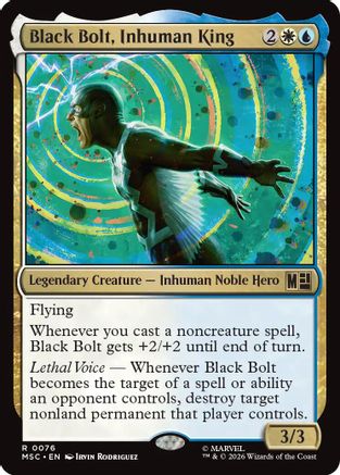 Black Bolt, Inhuman King (Surge Foil) (MSC-076)