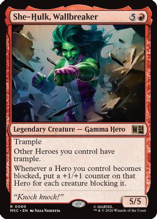 She-Hulk, Wallbreaker (Surge Foil) (MSC-060)