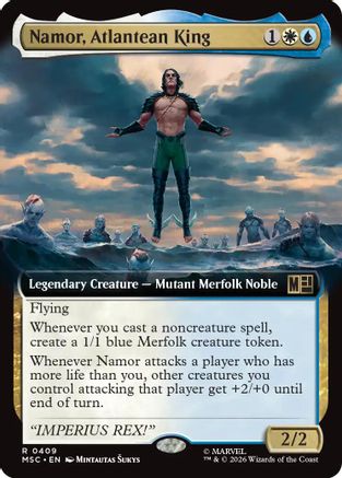 Namor, Atlantean King (Extended Art) (MSC-409)
