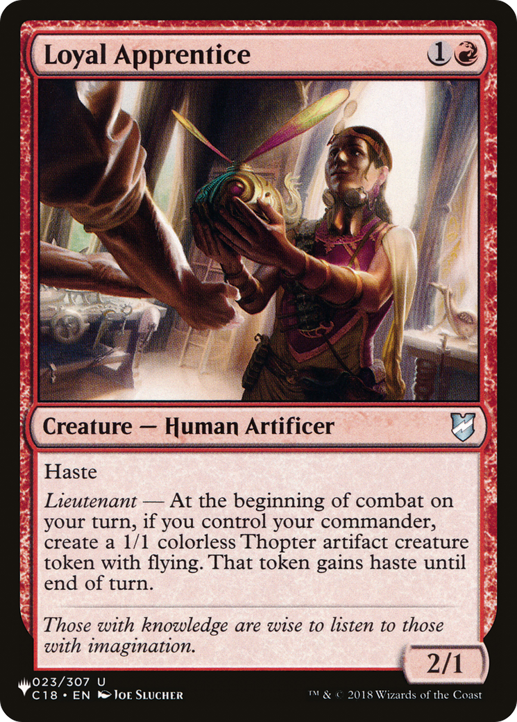Loyal Apprentice (LIST-C18-23)