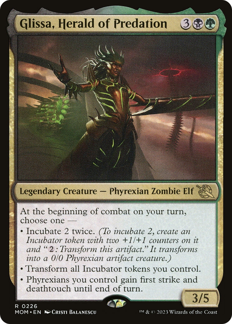 Glissa, Herald of Predation (MOM-226) (Foil)