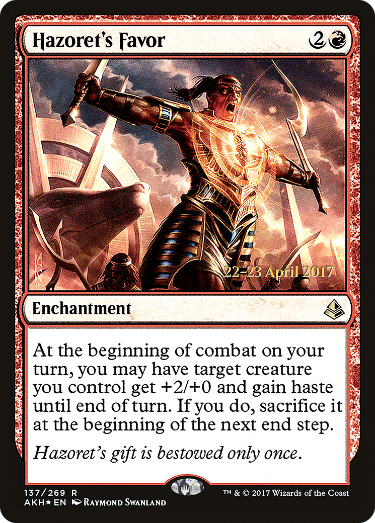 Hazoret's Favor (PRE-137S) (Foil)