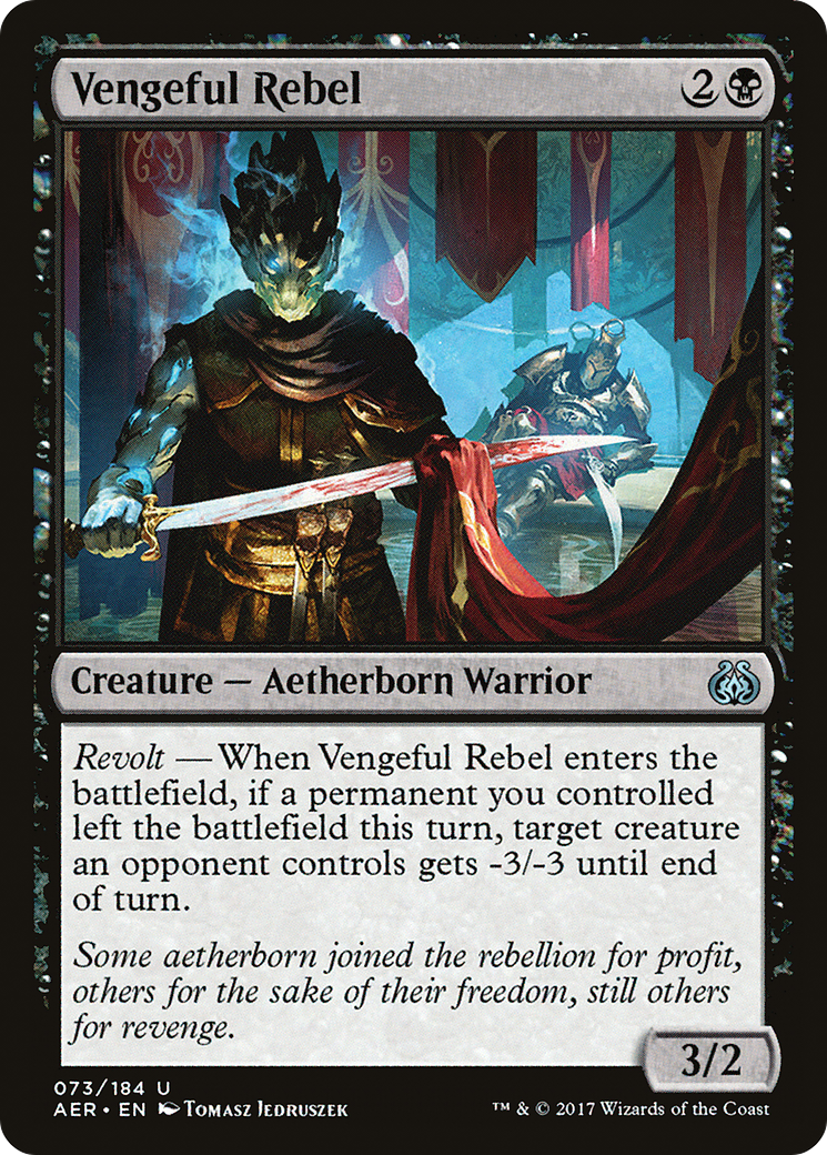 Vengeful Rebel (AER-073) (Foil)