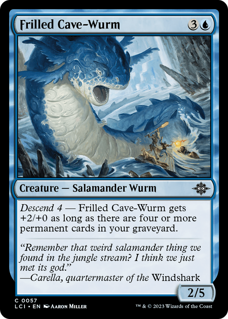 Frilled Cave-Wurm (LCI-057) (Foil)