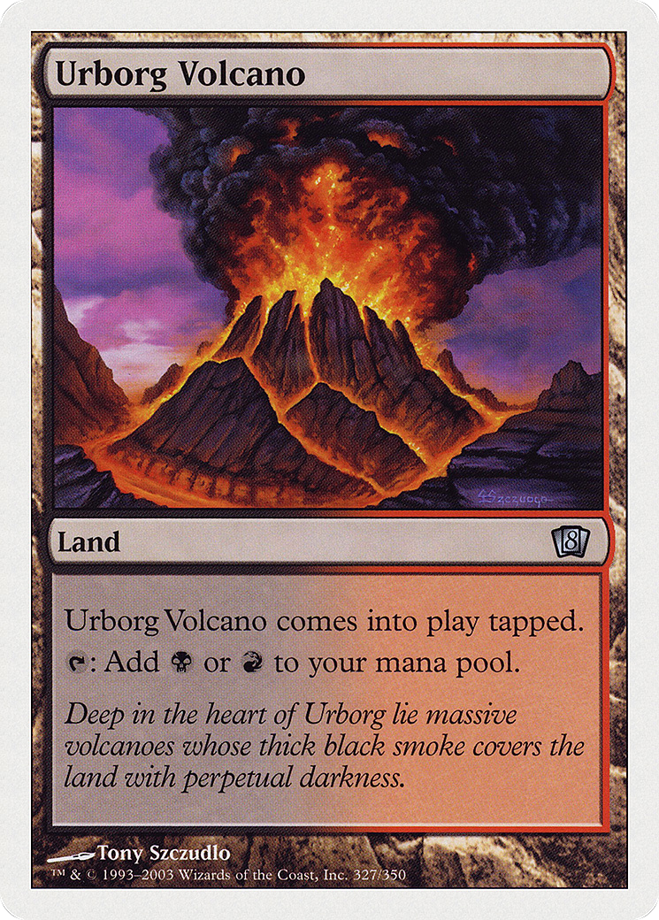 Urborg Volcano (8ED-327★) (Foil)