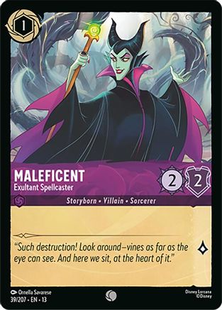 Maleficent - Exultant Spellcaster (13-039) (Cold Foil)