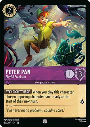 Peter Pan - Playful Prankster (13-058) (Cold Foil)