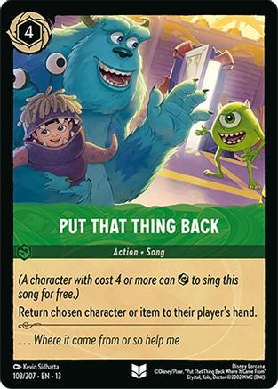 Put That Thing Back (13-103)