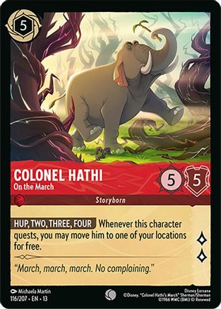 Colonel Hathi - On the March (13-116) (Cold Foil)