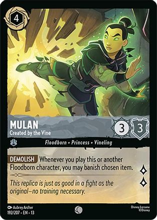 Mulan - Created by the Vine (13-192) (Cold Foil)