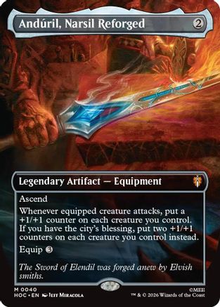 Anduril, Narsil Reforged (Borderless) (HOC-040)