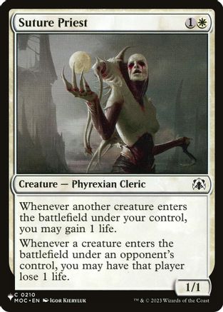 Suture Priest (MOC) (LIST-210)