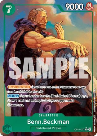 Benn.Beckman (Alternate Art) (OP17-027) (Foil)