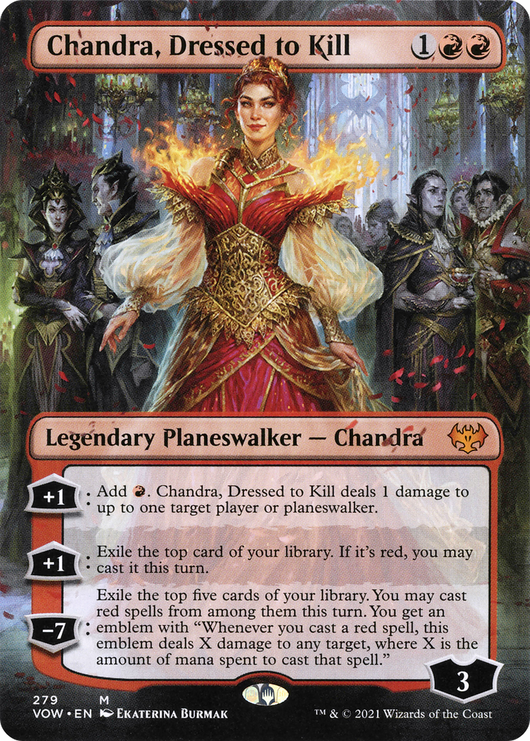 Chandra, Dressed to Kill (VOW-279) (Borderless) (Foil)