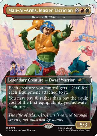 Man-At-Arms, Master Tactician - Bruenor Battlehammer (SLD-2771) (Foil)