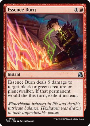 Essence Burn (FRA-082) (Foil)