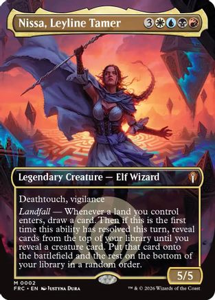 Nissa, Leyline Tamer (Borderless) (FRC-002) (Foil)