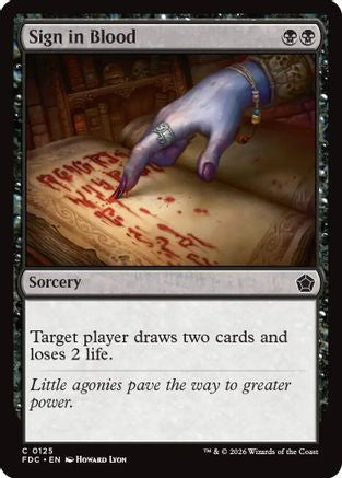 Sign in Blood (FDC-125)