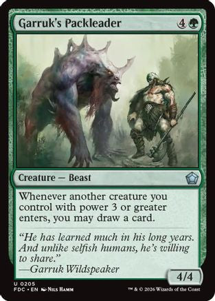 Garruk's Packleader (FDC-205)