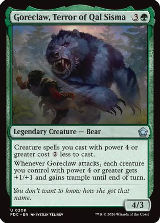 Goreclaw, Terror of Qal Sisma (FDC-208)