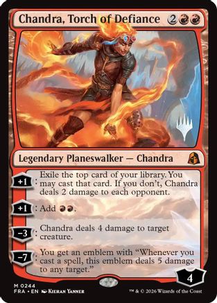 Chandra, Torch of Defiance (PPFRA-244) (Foil)