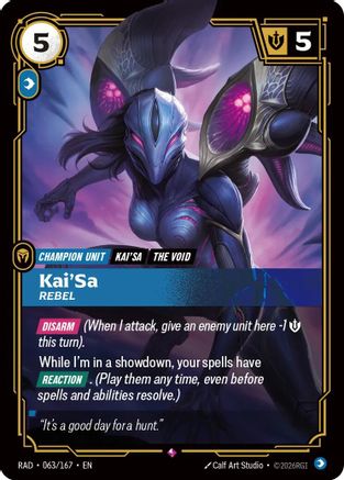 Kai'Sa, Rebel (RAD-063) (Foil)