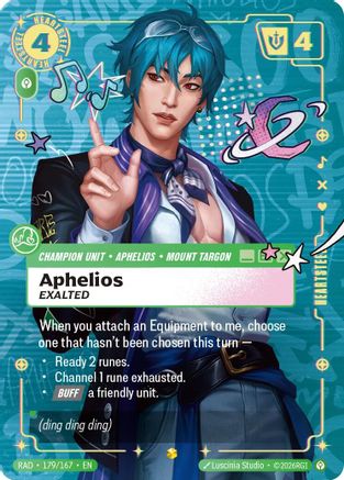 Aphelios, Exalted (Showcase) (RAD-179) (Foil)