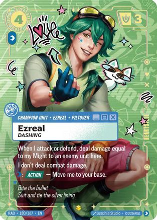 Ezreal, Dashing (Showcase) (RAD-180) (Foil)