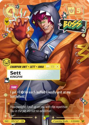 Sett, Kingpin (Showcase) (RAD-183) (Foil)