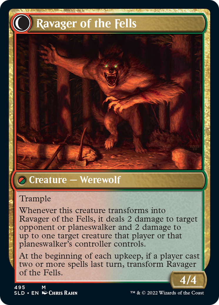 Huntmaster of the Fells // Ravager of the Fells (SLD-495) (Foil)