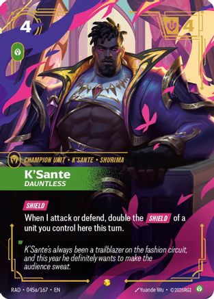 K'Sante, Dauntless (Alternate Art) (RAD-045a) (Foil)