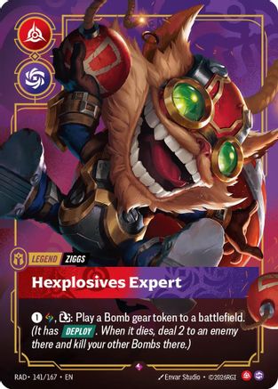 Ziggs, Hexplosives Expert (RAD-141) (Foil)