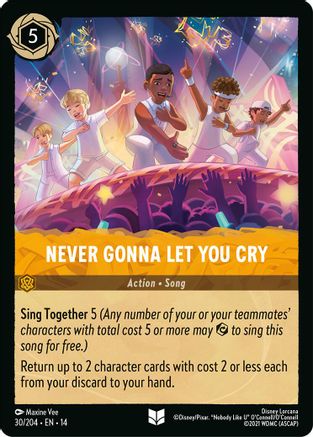 Never Gonna Let You Cry (14-030) (Cold Foil)