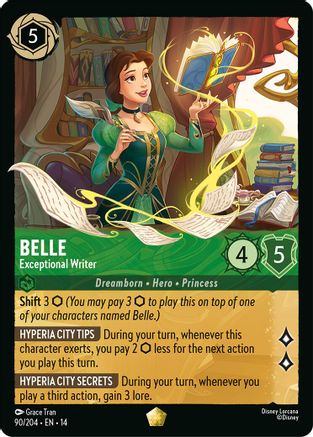 Belle - Exceptional Writer (14-090) (Cold Foil)
