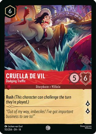 Cruella De Vil - Dodging Traffic (14-113) (Cold Foil)