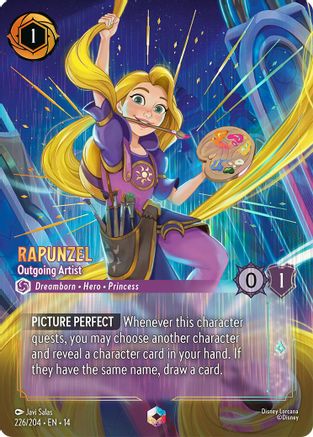 Rapunzel - Outgoing Artist (Enchanted) (14-226) (Holofoil)