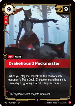 Drakehound Packmaster (RAD-018) (Foil)