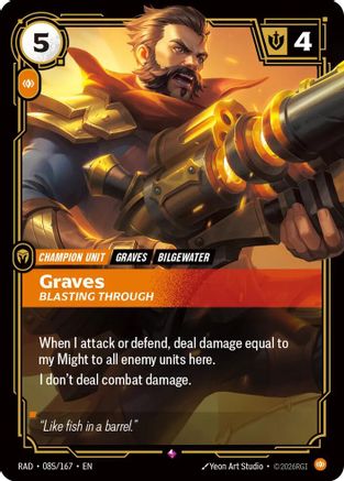 Graves, Blasting Through (RAD-085) (Foil)