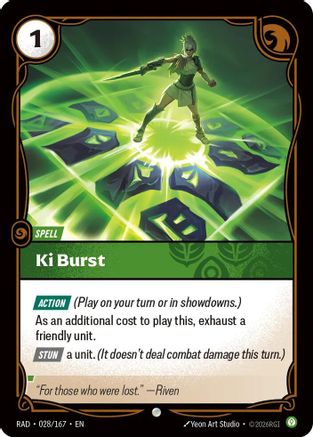 Ki Burst (RAD-028) (Foil)