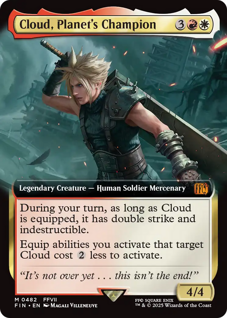 Cloud, Planet's Champion (FIN-482) (Extended Art) (Foil)