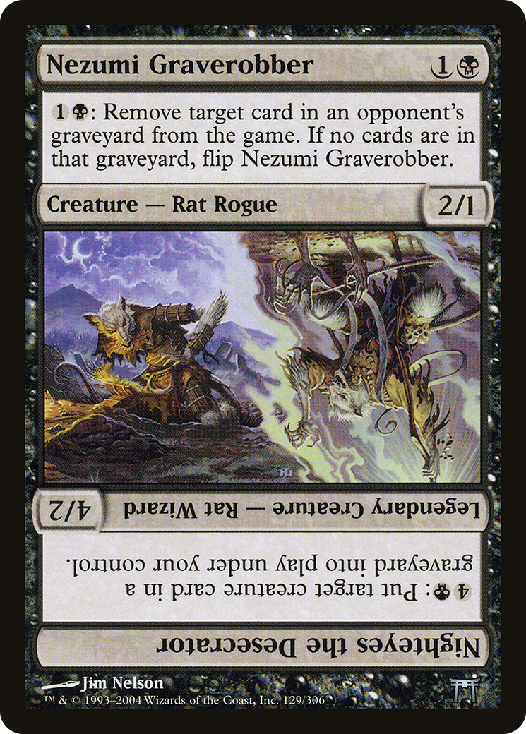 Nezumi Graverobber // Nighteyes the Desecrator (CHK-129) (Foil)
