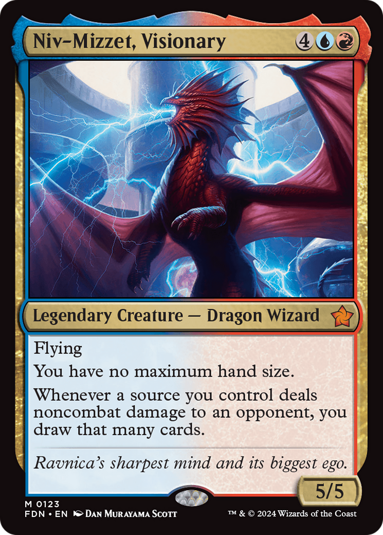 Niv-Mizzet, Visionary (FDN-123) (Foil)